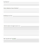 Book Report — Thinking Tools, Graphic Organisers & Templates  With High School Book Report Template