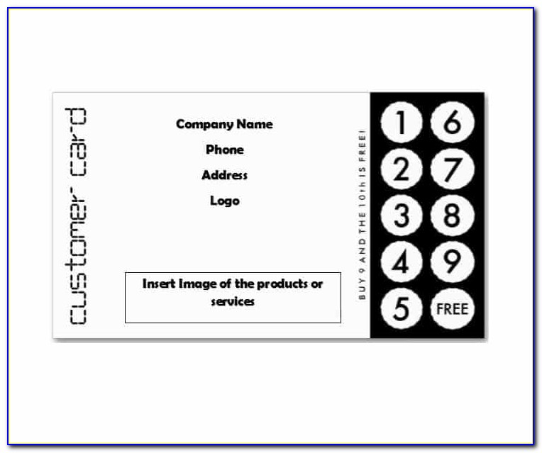 Business Punch Card Templates Free  vincegray11 In Free Printable Punch Card Template For Free Printable Punch Card Template