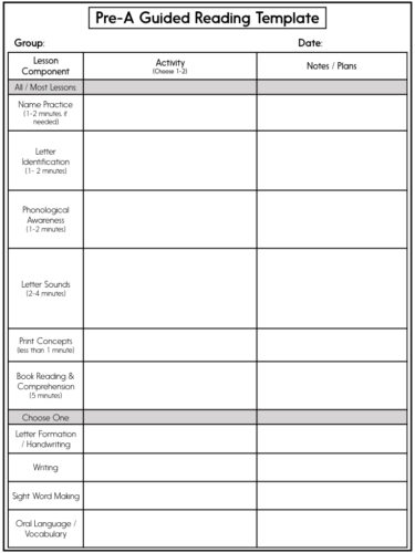 Category: Reading - Learning at the Primary Pond For Guided Reading Lesson Plan Template Fountas And Pinnell Inside Guided Reading Lesson Plan Template Fountas And Pinnell