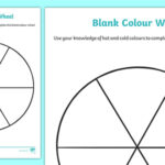 CfE Blank Colour Wheel Worksheet For Blank Color Wheel Template