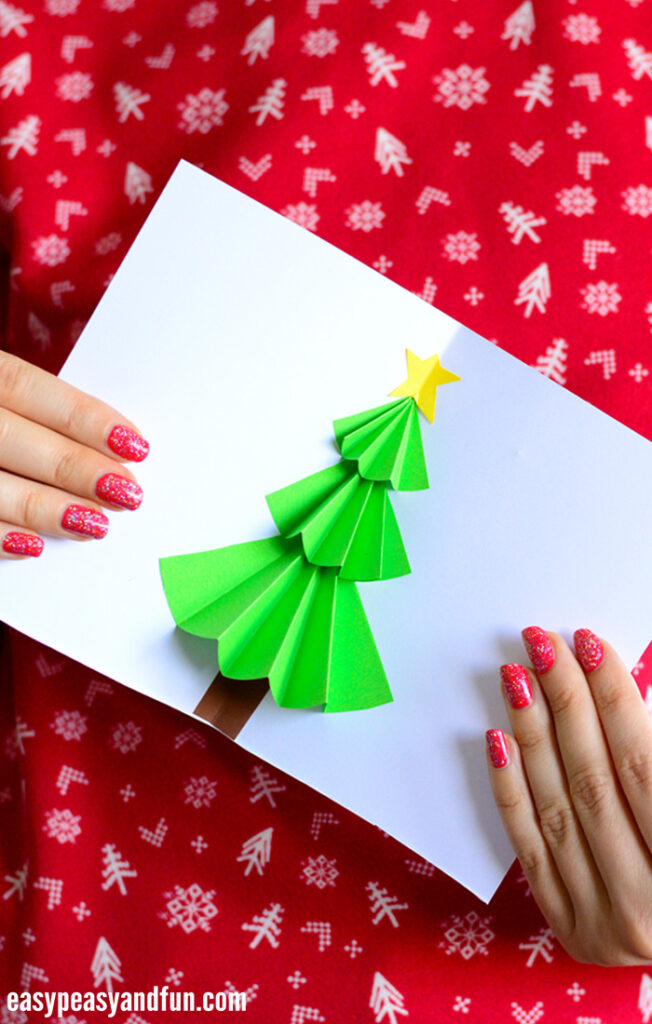 Christmas Tree Pop up Card - Easy Peasy and Fun With Pop Up Tree Card Template