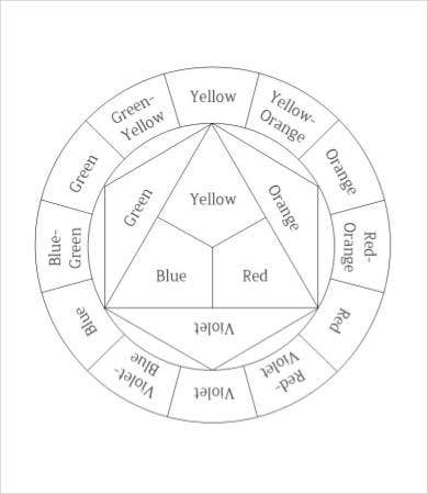 Color Wheel Charts - 11+ Free PDF Documents Download  Free  With Blank Color Wheel Template With Blank Color Wheel Template