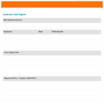 Customer Visit Form Throughout Site Visit Report Template