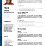 Dalston – Newsletter Resume Template With Resume Templates Word 2007