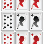 Deck Of Playing Cards With Silhouettes Printable Template  Free  With Regard To Free Printable Playing Cards Template