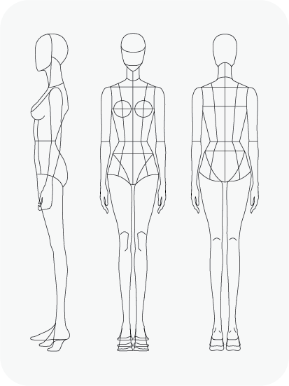 Download Fashion Figure Templates – Prêt-à-Template Pertaining To Blank Model Sketch Template With Blank Model Sketch Template