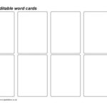 Editable Basic Word Cards (SB11) – SparkleBox In Playing Card Template Word