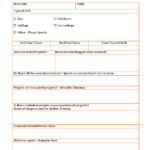 Emergency Evacuation Drill Observer’s Report – Intended For Emergency Drill Report Template