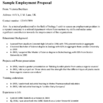 Employment Proposal Template In New Position Proposal Template