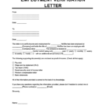 Employment Verification Letter  Letter Of Employment Samples  Pertaining To Employment Verification Letter Template Word