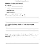 Englishlinx.com  Book Report Worksheets Pertaining To Book Report Template 5th Grade