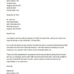 Example Of Resignation Letter Two Weeks Notice Image Inspirations  Within Two Week Notice Template Word