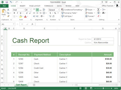 Excel Templates: Closing Cash Register Regarding End Of Day Cash Register Report Template In End Of Day Cash Register Report Template