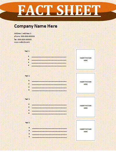 Fact Sheet Template  11+ Free Printable Word, Excel & PDF Formats  Inside Fact Sheet Template Word In Fact Sheet Template Word
