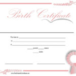Fake Birth Certificate Maker Free – 11 Free Birth Certificate  Within Novelty Birth Certificate Template