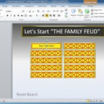 Family Feud PowerPoint Template Throughout Quiz Show Template Powerpoint