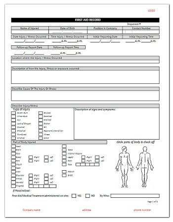 First Aid Incident Report Form - The Guide Ways Inside First Aid Incident Report Form Template For First Aid Incident Report Form Template