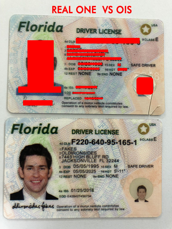 Florida(New FL) - Old Iron Sides Fakes Best & Fast Fake ID  With Regard To Florida Id Card Template
