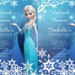 FREE 11+ Frozen Birthday Invitation Designs & Examples In Word  Within Frozen Birthday Card Template