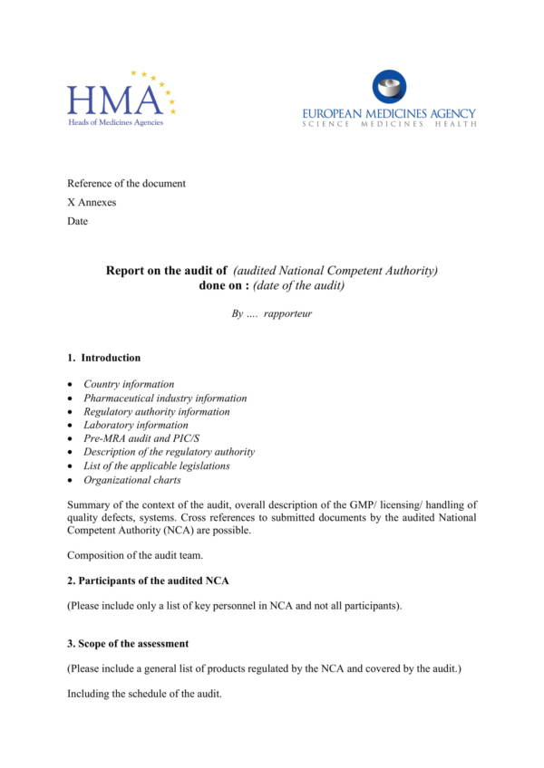 FREE 11+ Laboratory Audit Report Samples & Templates in PDF  MS Word With Rapporteur Report Template Intended For Rapporteur Report Template