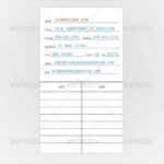 FREE 11+ Library Card Templates In PSD  EPS With Library Catalog Card Template