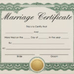 FREE 11+ Marriage Certificate Templates In WORD  PSD Inside Certificate Of Marriage Template