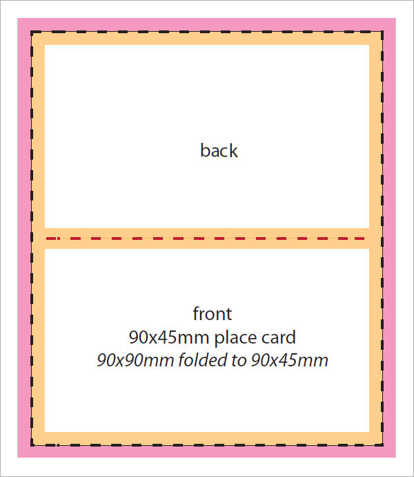 FREE 11+ Place Card Templates In MS Word  PDF Throughout Free Printable Tent Card Template