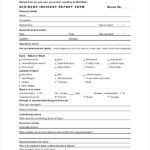FREE 11+ Sample Incident Report Forms In MS Word  PDF With Incident Report Form Template Word