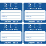 FREE 11+ Sample Luggage Tag Templates In PDF  PSD With Regard To Luggage Tag Template Word