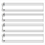 FREE 11+ Sample Music Staff Paper Templates In PDF  MS Word Regarding Blank Sheet Music Template For Word