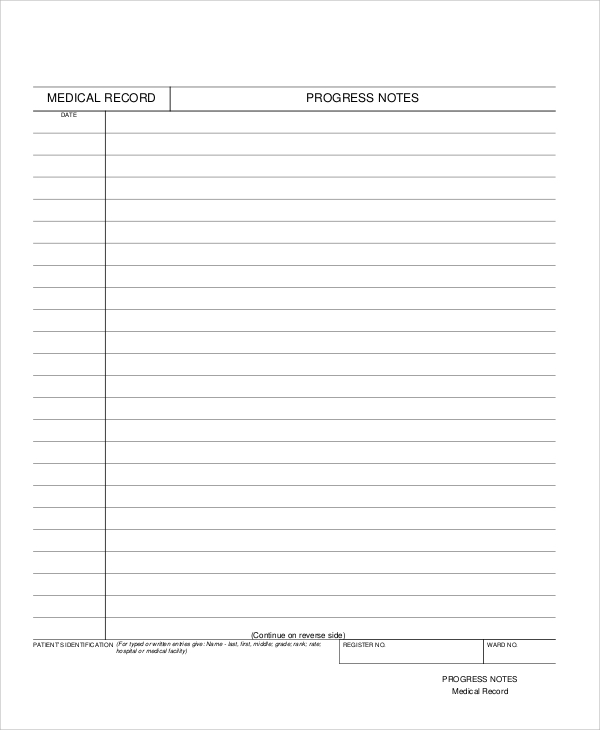 FREE 11+ Sample Progress Note Templates in PDF  MS Word Regarding Nursing Home Physician Progress Note Template In Nursing Home Physician Progress Note Template