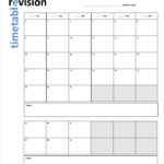 FREE 11+ Sample Revision Timetable Templates In PDF  MS Word Regarding Blank Revision Timetable Template