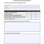 FREE 11+ Sample Student Evaluation Forms In MS Word  PDF With Blank Evaluation Form Template