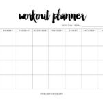 FREE 11+ Workout Planner Templates In PDF  MS Word Intended For Blank Workout Schedule Template