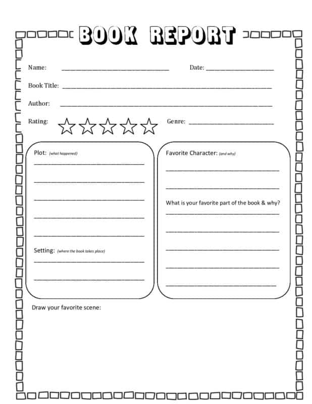 FREE Book Report Template With Regard To First Grade Book Report Template Intended For First Grade Book Report Template