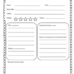 Free Book Report Template Worksheets For 11rd Grade Reading  Regarding 6th Grade Book Report Template