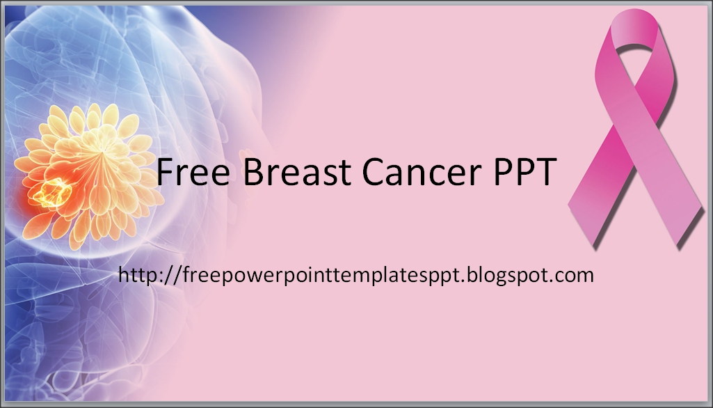 Free Breast Cancer PowerPoint Templates Pink Background ~ Free  With Regard To Breast Cancer Powerpoint Template