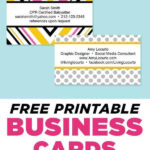 Free Business Cards – Easy Printables – Living Locurto Pertaining To Free Template Business Cards To Print