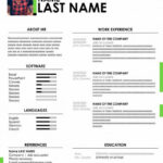 ▷ Free CV Template To Fill Out In Word Format  CVs Downloads Regarding Resume Templates Word 2007