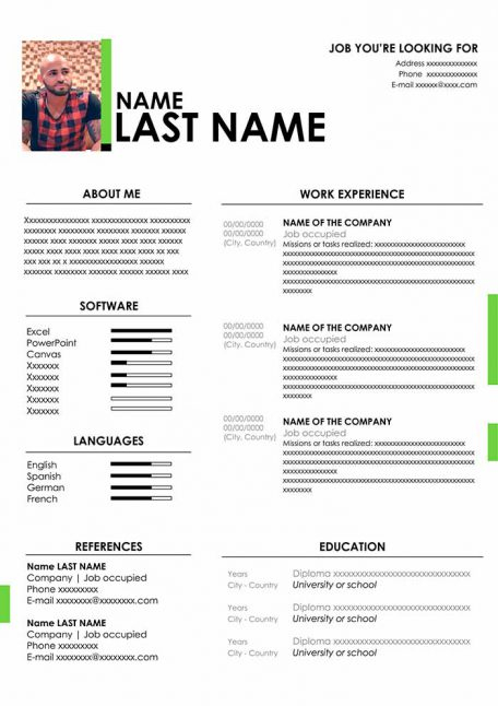 ▷ Free CV Template to Fill Out in Word Format  CVs Downloads Regarding Resume Templates Word 2007 Pertaining To Resume Templates Word 2007