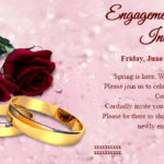 Free Engagement Invitation Card Maker & Online Invitations Throughout Engagement Invitation Card Template