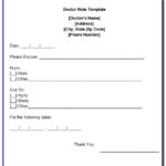 Free Fake Doctors Note Template Download  Vincegray11 With Regard To Free Fake Doctors Note Template Download