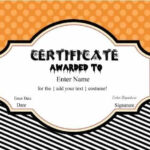 Free Halloween Costume Awards  Customize Online  Instant Download Pertaining To Halloween Costume Certificate Template