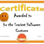 Free Halloween Costume Awards  Customize Online  Instant Download Regarding Halloween Costume Certificate Template
