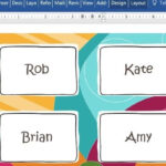 Free Name Badge Template For Word With Visitor Badge Template Word