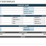 Free Pay Stub Templates   Smartsheet With Pay Stub Template Word Document