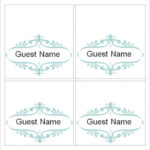 Free Place Card Templates 11 Per Sheet In Place Card Template 6 Per Sheet