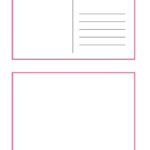 Free Postcard Template For Kids (For Christmas, School & Thank You  Regarding Free Blank Postcard Template For Word