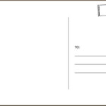 Free Postcard Template For Word Within Free Blank Postcard Template For Word