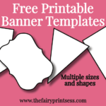 Free Printable Banner Templates – Blank Banners For DIY Projects! Within Free Printable Pennant Banner Template